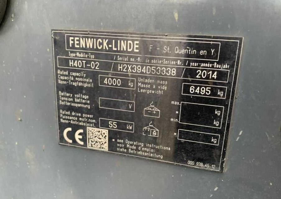 Linde H40T-02 - LPG forklift: picture 4 Linde H40T-02 - LPG forklift: picture 4