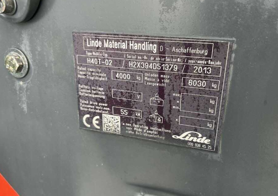 Linde H40T-02 - LPG forklift: picture 4 Linde H40T-02 - LPG forklift: picture 4
