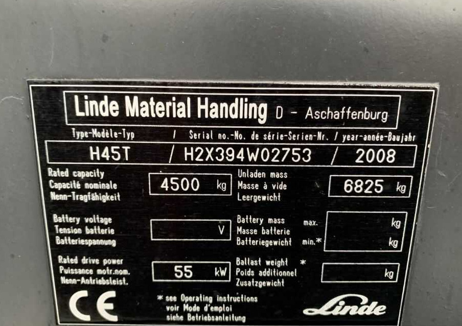 Linde H45T - LPG forklift: picture 5 Linde H45T - LPG forklift: picture 5