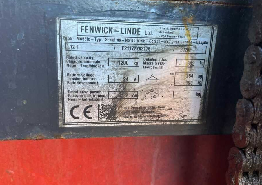 Linde L12L - Stacker: picture 4 Linde L12L - Stacker: picture 4