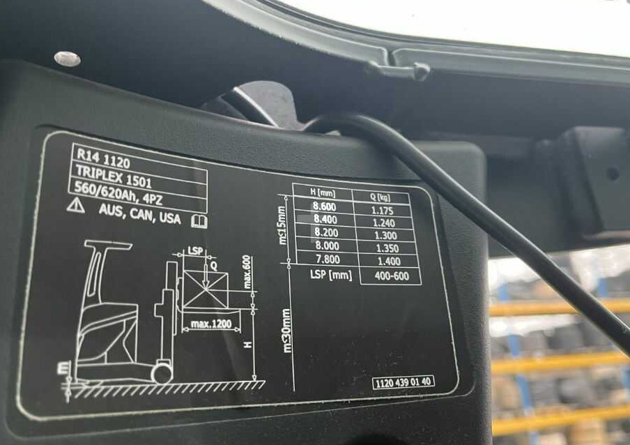 Reach truck Linde R14-01: picture 6