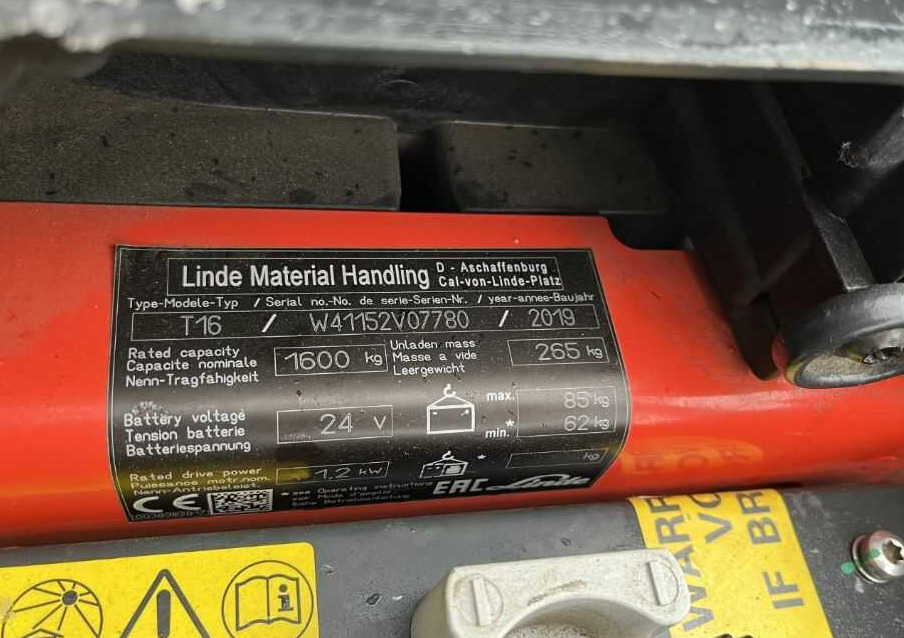 Linde T16 - Pallet truck: picture 4 Linde T16 - Pallet truck: picture 4