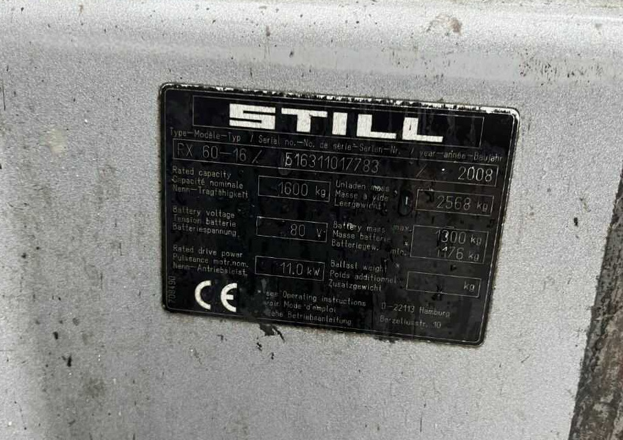 Still RX20-16 - Electric forklift: picture 4 Still RX20-16 - Electric forklift: picture 4