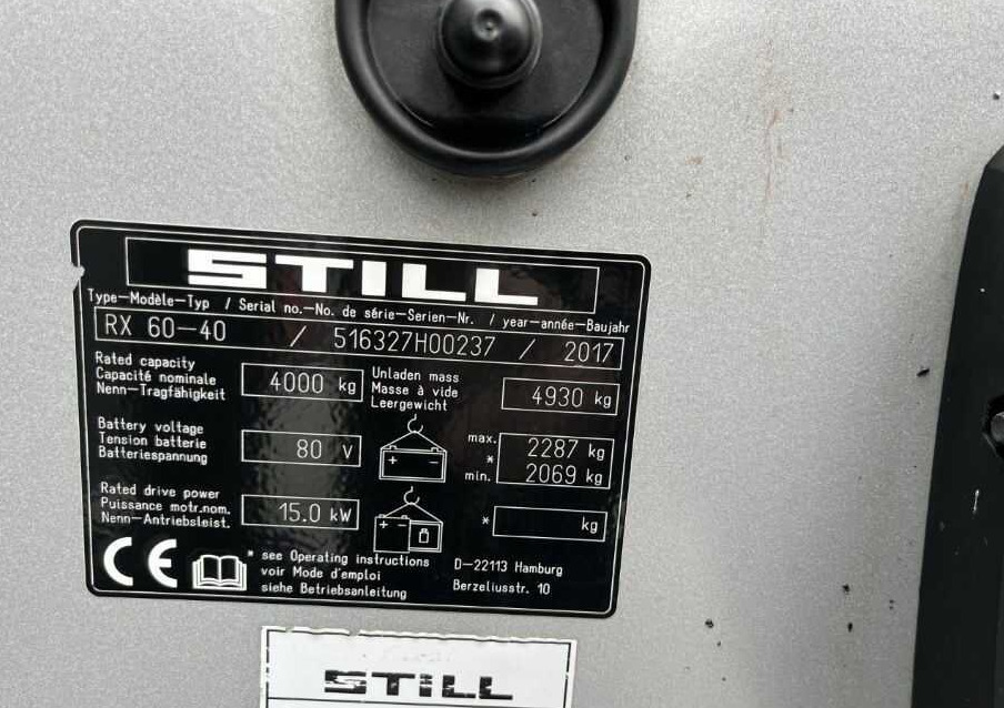 Electric forklift Still RX60-40: picture 9