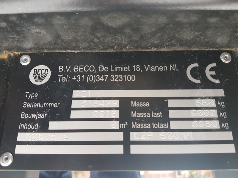 Beco PZ1 palletbord - Forks for Material handling equipment: picture 4 Beco PZ1 palletbord - Forks for Material handling equipment: picture 4