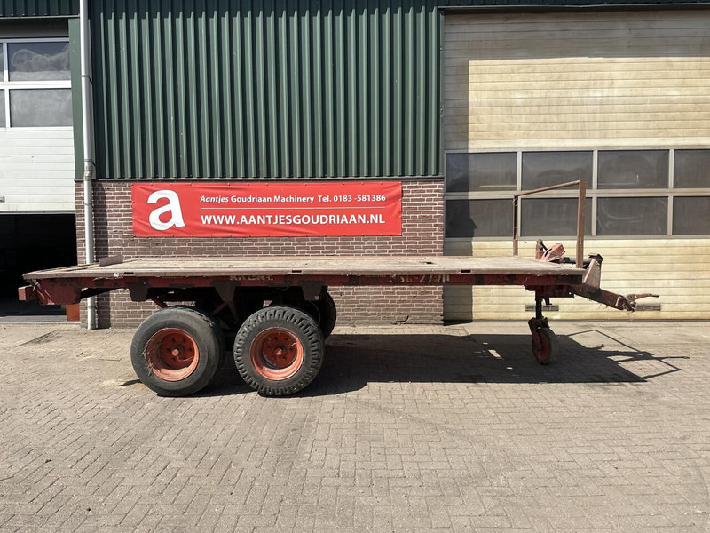 Balenwagen - Gebruikt - Dropside/ Flatbed trailer: picture 1 Balenwagen - Gebruikt - Dropside/ Flatbed trailer: picture 1