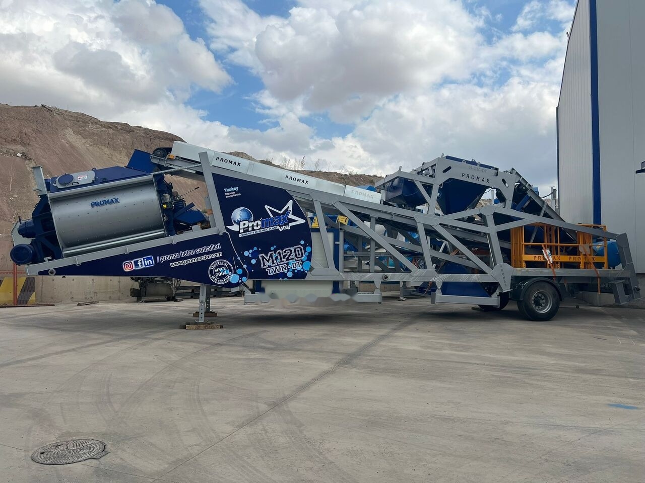 Promax Mobile Concrete Batching Plant PROMAX M120-TWN DT (120m³/h) - Concrete plant: picture 3 Promax Mobile Concrete Batching Plant PROMAX M120-TWN DT (120m³/h) - Concrete plant: picture 3