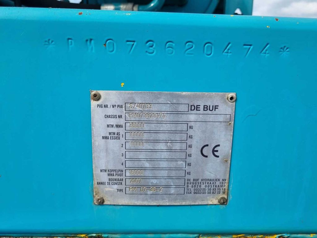 Concrete mixer semi-trailer De Buf Beton-Mischer 9m³/Sermac 24m Betonpumpe De Buf Beton-Mischer 9m³/Sermac 24m Betonpumpe: picture 15