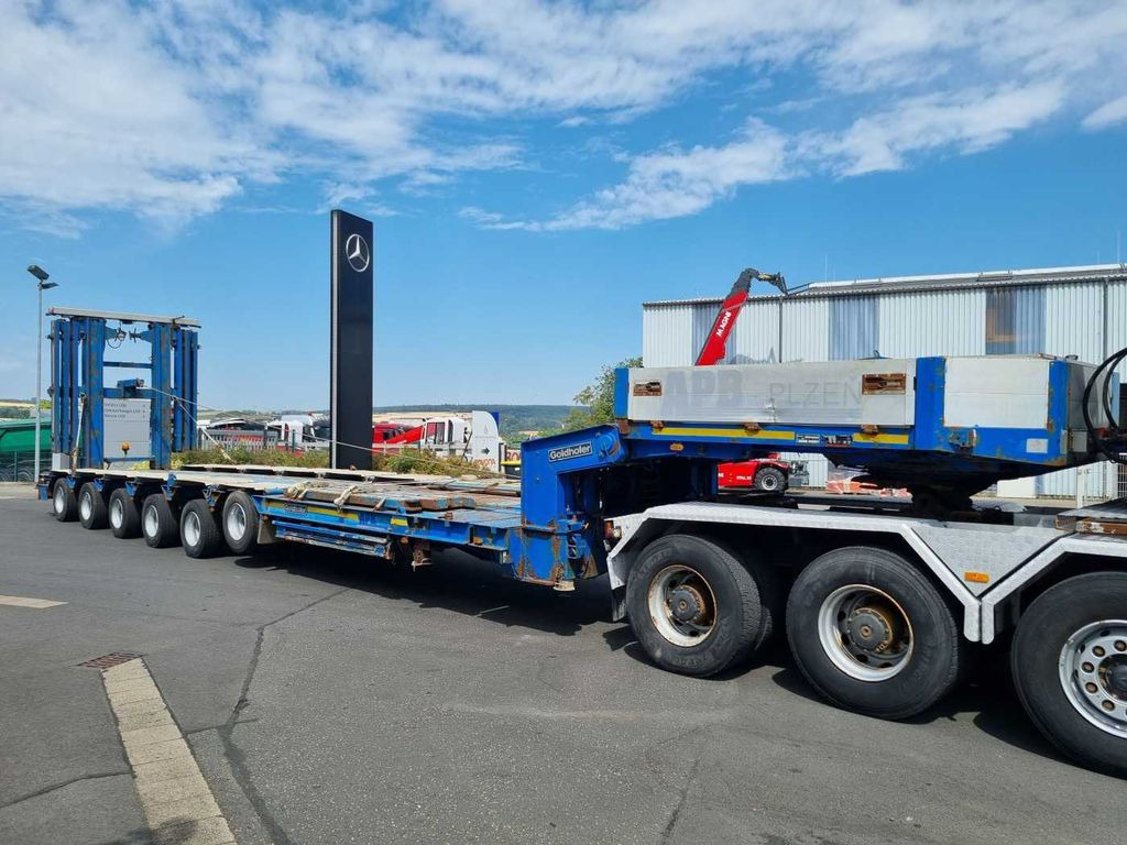 Low loader semi-trailer Goldhofer STZ-H6-57/80A Teleskop-Tieflader Waggontransport: picture 7