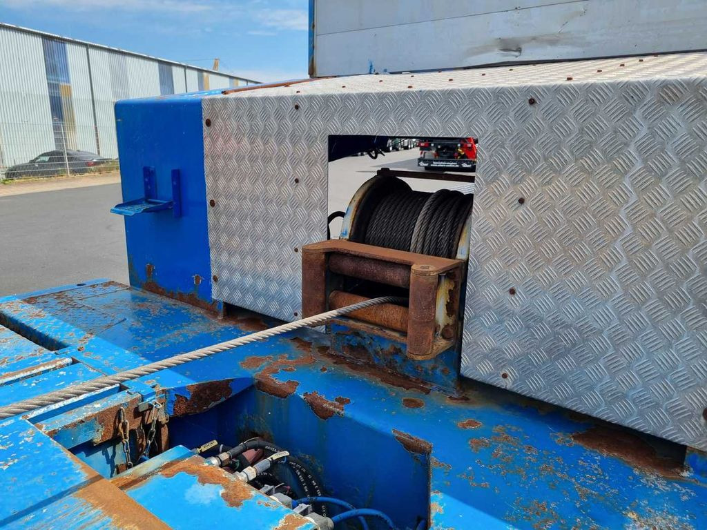 Low loader semi-trailer Goldhofer STZ-H6-57/80A Teleskop-Tieflader Waggontransport: picture 12