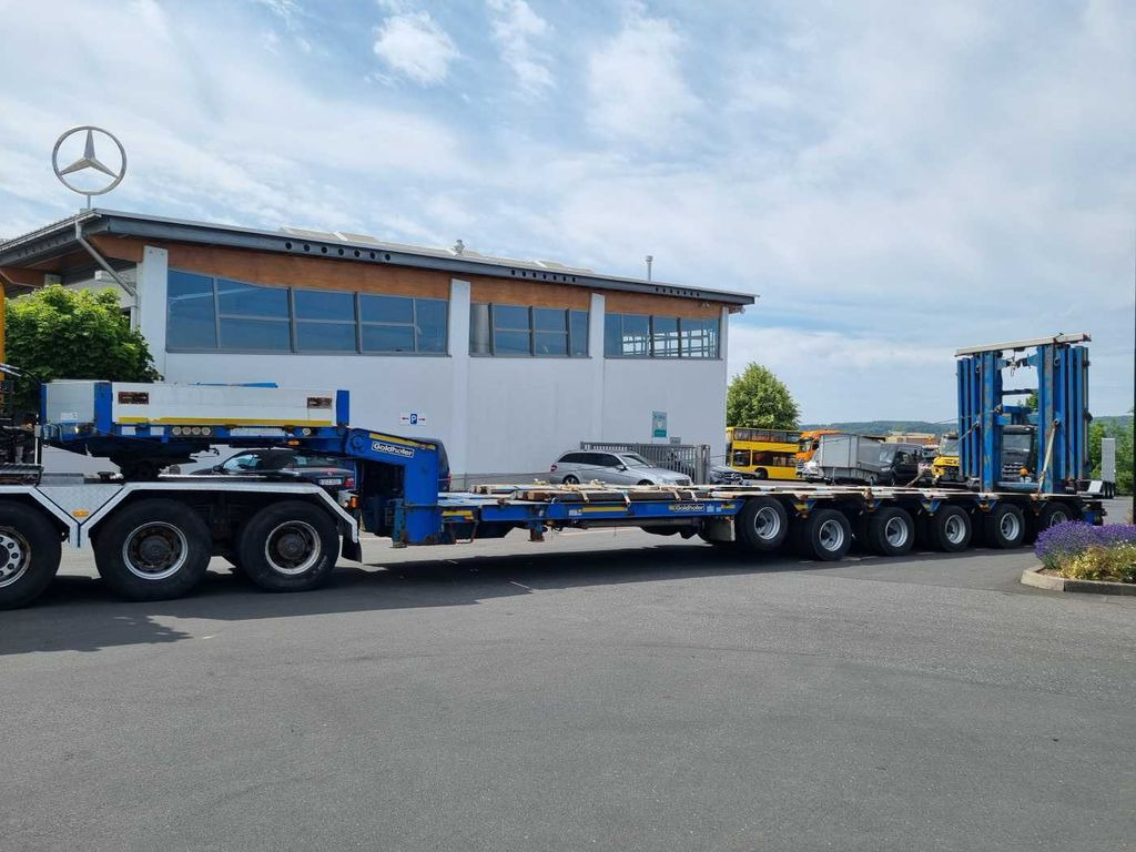 Low loader semi-trailer Goldhofer STZ-H6-57/80A Teleskop-Tieflader Waggontransport: picture 6