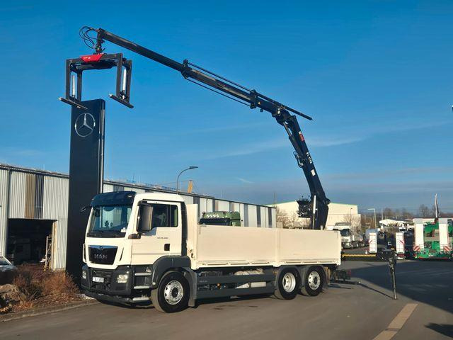 MAN TGS 26.460 6x2 Baustoff / Hiab 177 K - Dropside/ Flatbed truck: picture 1 MAN TGS 26.460 6x2 Baustoff / Hiab 177 K - Dropside/ Flatbed truck: picture 1