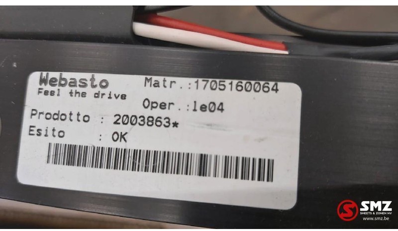 DAF Occ Webasto zonnescherm DAF XF - Cab and interior for Truck: picture 3 DAF Occ Webasto zonnescherm DAF XF - Cab and interior for Truck: picture 3