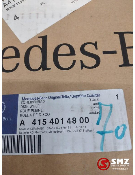 Mercedes-Benz Velg 17,5" 44x44x19cm mercedes a4154014800 - Rim for Truck: picture 3 Mercedes-Benz Velg 17,5" 44x44x19cm mercedes a4154014800 - Rim for Truck: picture 3