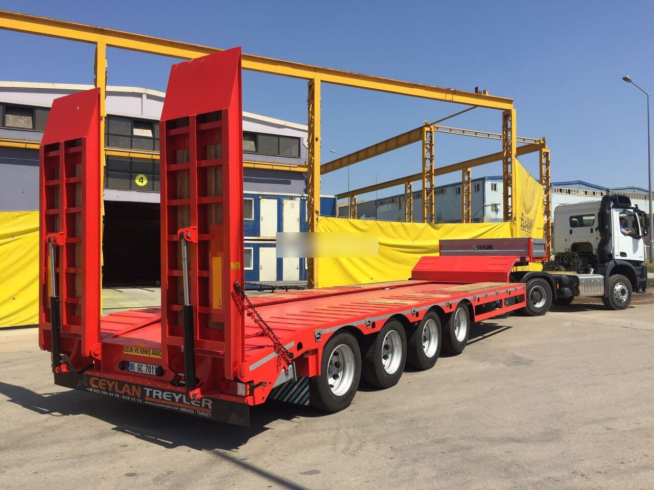 New Low loader semi-trailer CEYLAN 4 AXLES STANDART & EXTENDABLE LOWBED: picture 11