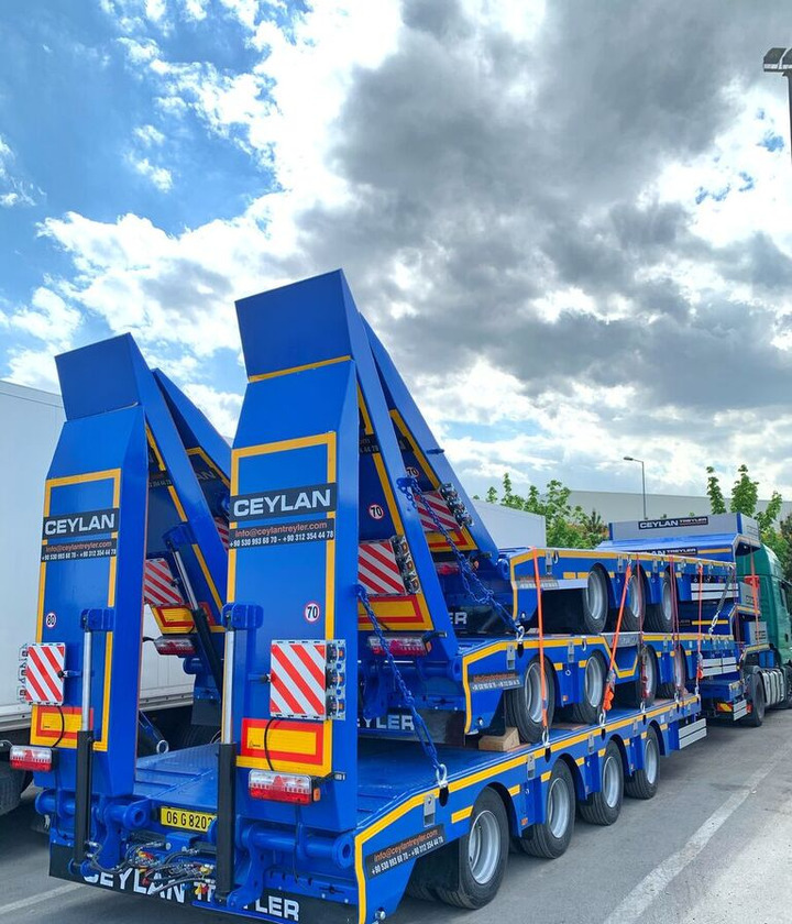 New Low loader semi-trailer CEYLAN 4 AXLES STANDART & EXTENDABLE LOWBED: picture 22