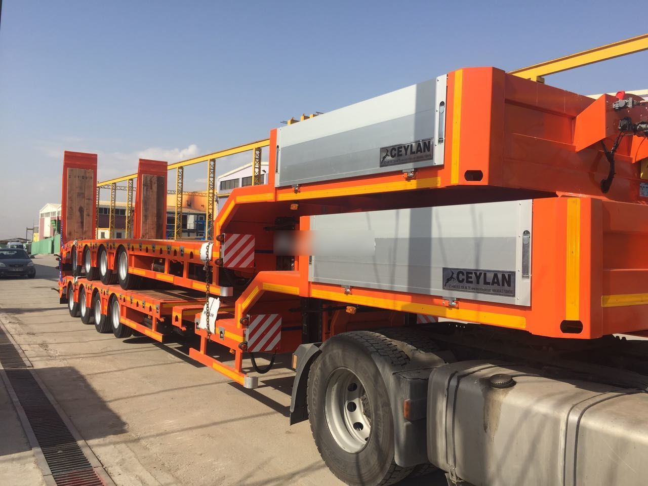 New Low loader semi-trailer CEYLAN 4 AXLES STANDART & EXTENDABLE LOWBED: picture 14