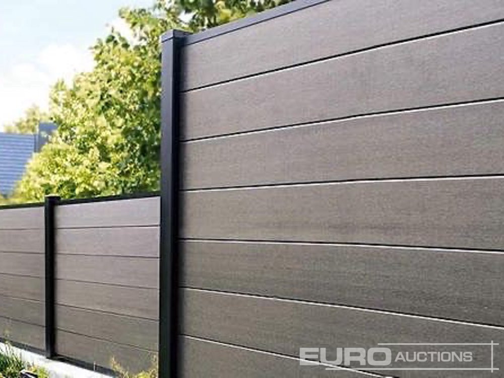 Construction equipment 1.8m Wide Anthracite Grey Composite Fence Panels (25 of), 2.45m Black Aluminium Posts (26 of), Complete With Assembly Kit: picture 24