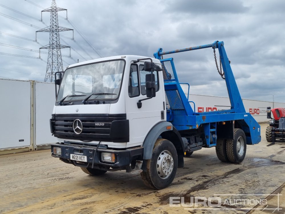 1995 Mercedes 1820K - Skip loader truck: picture 1 1995 Mercedes 1820K - Skip loader truck: picture 1