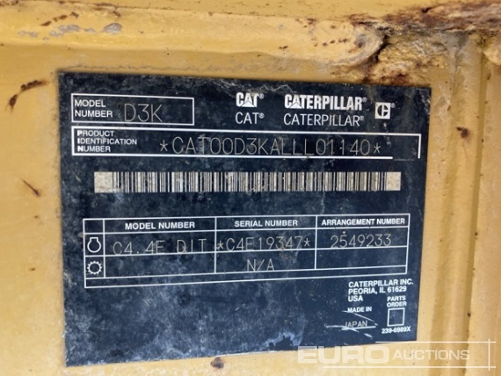 2012 CAT D3K LGP - Bulldozer: picture 5 2012 CAT D3K LGP - Bulldozer: picture 5