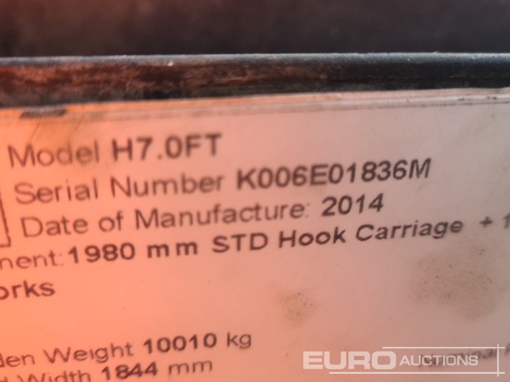 Forklift 2014 Hyster H7.0FT: picture 39