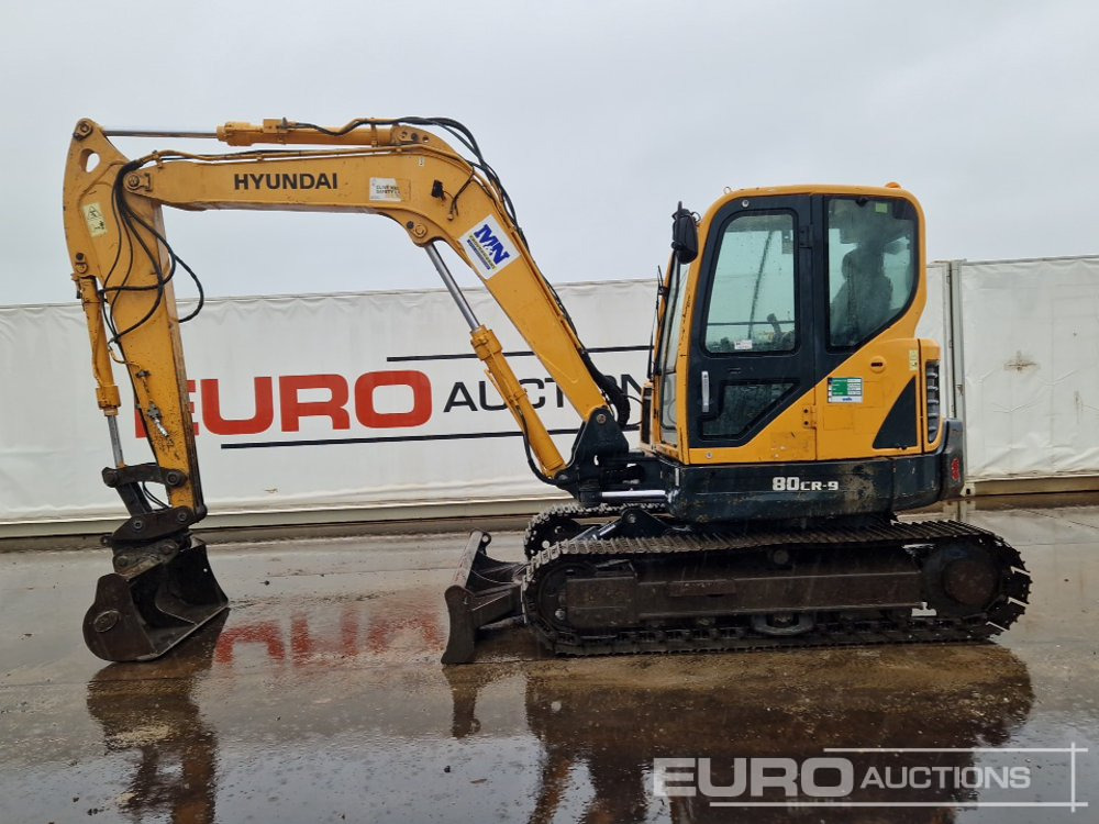 2015 Hyundai R80CR-9 - Mini excavator: picture 2 2015 Hyundai R80CR-9 - Mini excavator: picture 2
