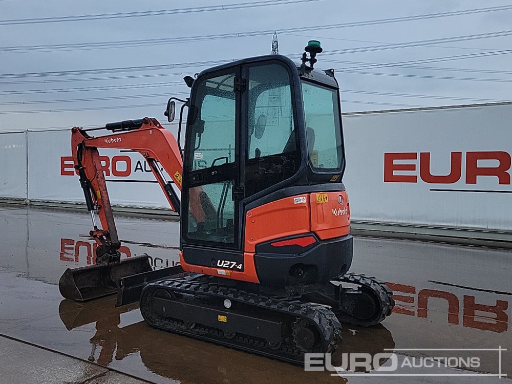 2016 Kubota U27-4 - Mini excavator: picture 3 2016 Kubota U27-4 - Mini excavator: picture 3