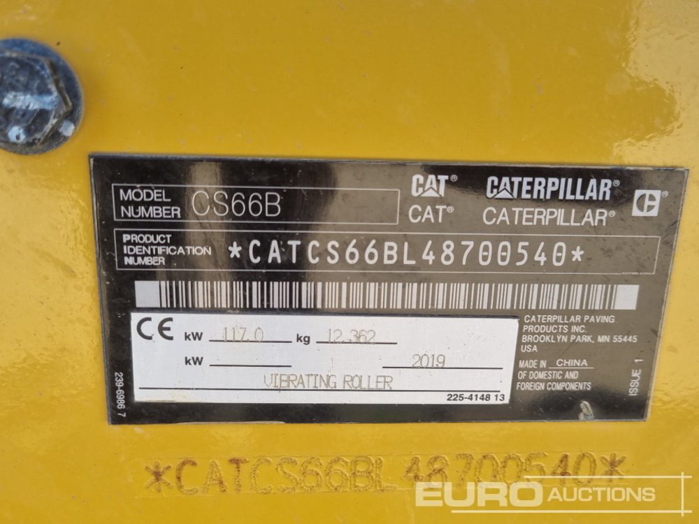 Roller 2019 CAT CS66B: picture 33
