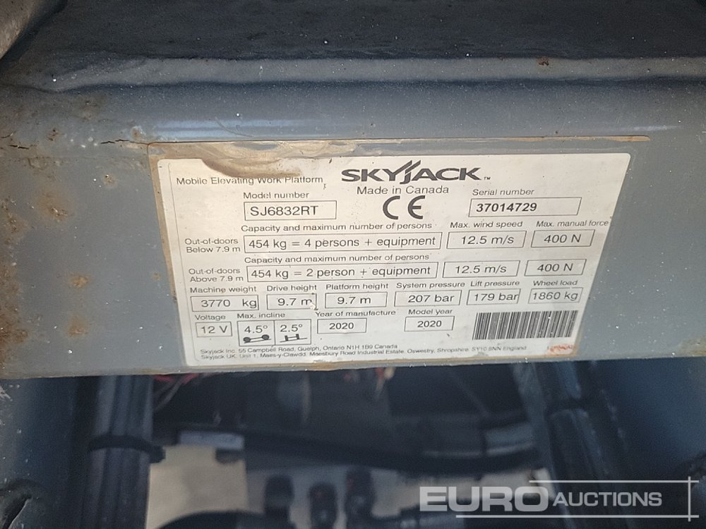 Aerial platform 2020 SkyJack SJ6832RT: picture 40