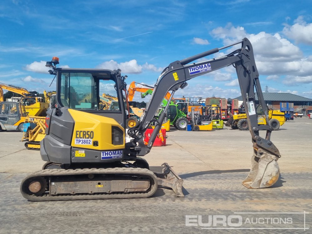 Mini excavator 2021 Volvo ECR50F: picture 6