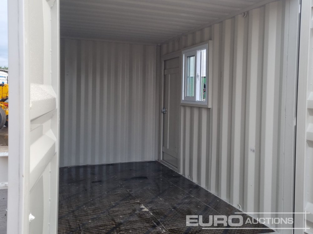 2025 12' x 7' Container, 1 Side Door, 1 End Soor, Window (Cannot Be Reconsigned) - Shipping container: picture 2 2025 12' x 7' Container, 1 Side Door, 1 End Soor, Window (Cannot Be Reconsigned) - Shipping container: picture 2