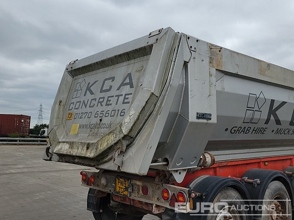 Tipper semi-trailer Kel-berg Tri Axle Bulk Tipping Trailer, Aluminium Body, Tail Gate: picture 15