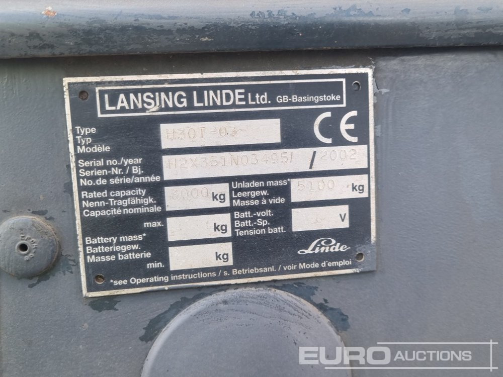 Forklift Linde H30T-03: picture 32