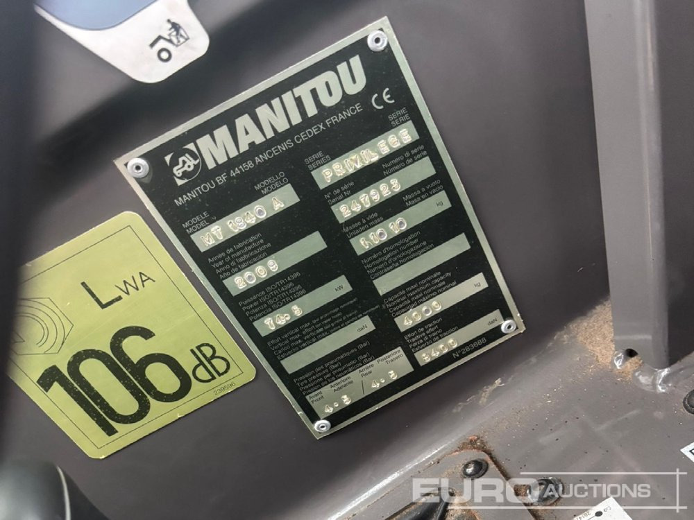Manitou MT1840A - Telescopic handler: picture 5 Manitou MT1840A - Telescopic handler: picture 5