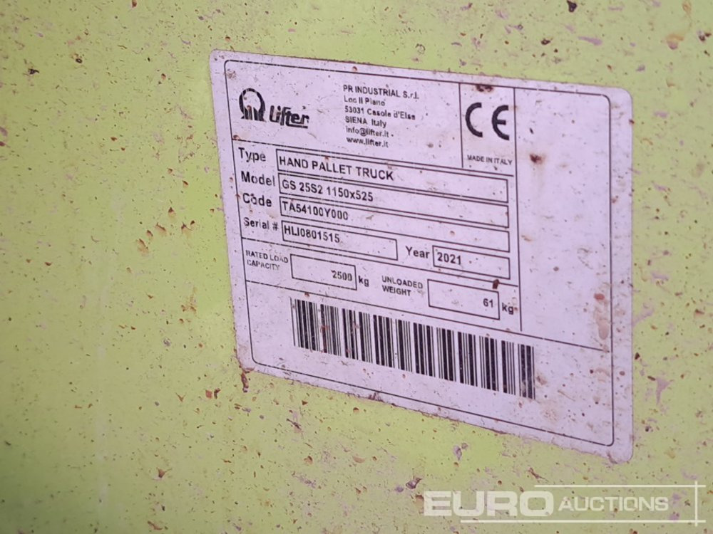 Material handling equipment 2500Kg Pallet Truck: picture 16