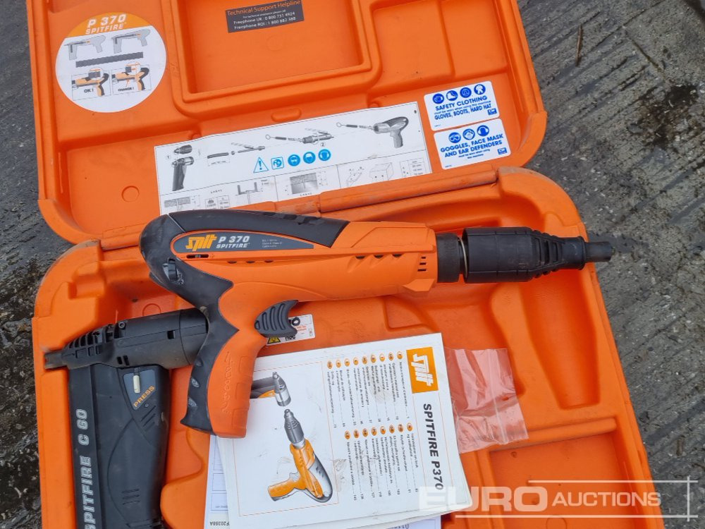 Construction equipment Radio Cable Detector (5 of), Bosch 110Volt Grinder, Bohrmaster 110Volt Mag Drill, Spitfire P370 Nail Gun, Paslode IM350+ Battery Nail Gun, Tiger APT-0600 6 Ton Adjustable Trolley: picture 36