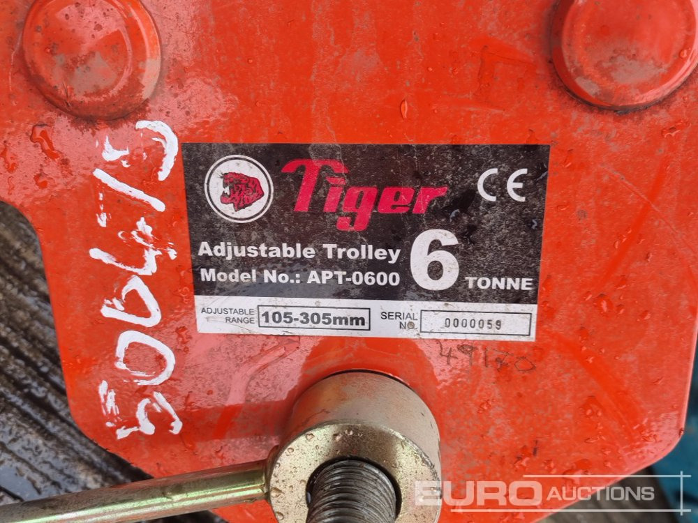 Construction equipment Radio Cable Detector (5 of), Bosch 110Volt Grinder, Bohrmaster 110Volt Mag Drill, Spitfire P370 Nail Gun, Paslode IM350+ Battery Nail Gun, Tiger APT-0600 6 Ton Adjustable Trolley: picture 13