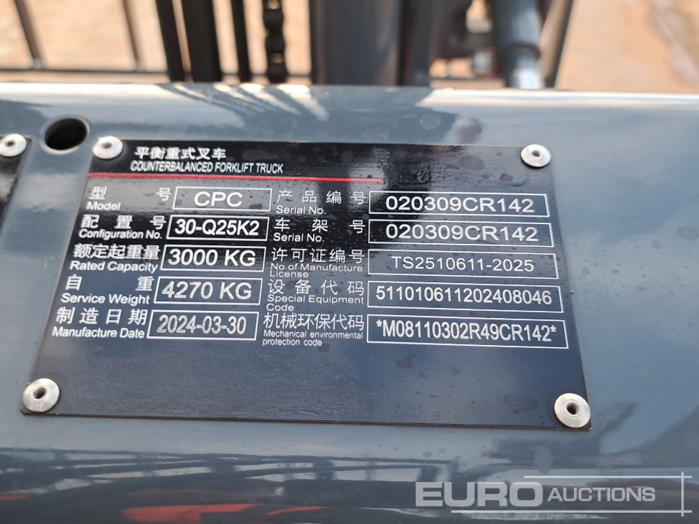 Forklift Unused 2024 HCHI CPC30: picture 37
