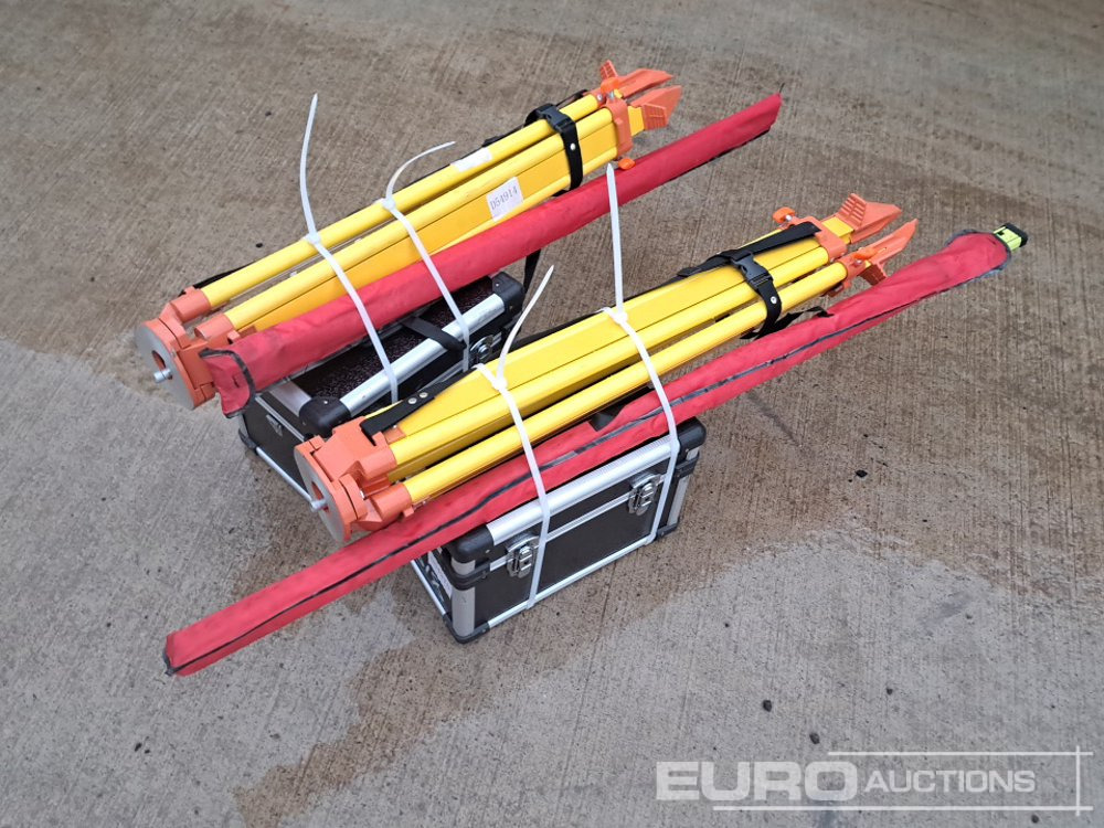 Unused 2025 SKLP Self-Leveling Rotary Laser Level with Batteries, Receiver, Tripod, Grade Rod (2 of) - Workshop equipment: picture 1 Unused 2025 SKLP Self-Leveling Rotary Laser Level with Batteries, Receiver, Tripod, Grade Rod (2 of) - Workshop equipment: picture 1