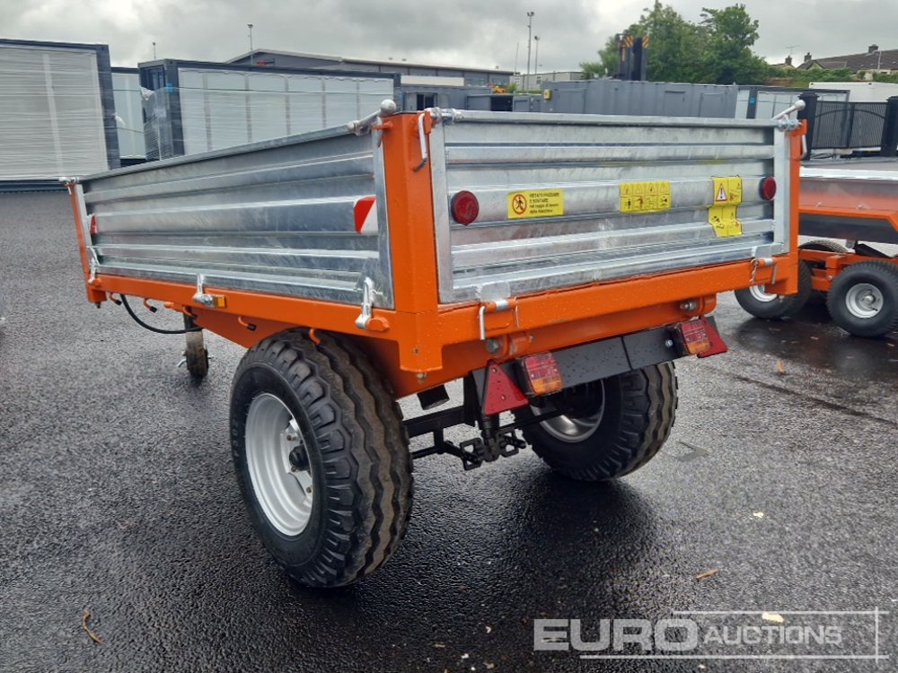 Unused 8' x 4' Single Axle Dropside Tipping Trailer - Farm trailer: picture 3 Unused 8' x 4' Single Axle Dropside Tipping Trailer - Farm trailer: picture 3