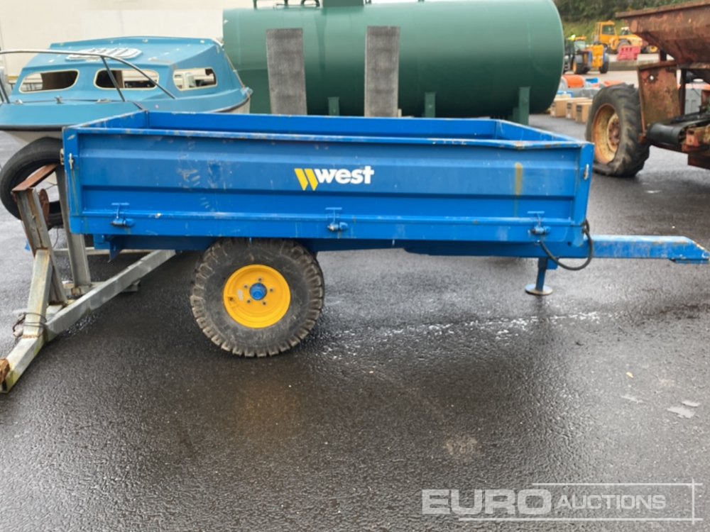 West 8' x 5' Single Axle Tipping Trailer - Farm trailer: picture 5 West 8' x 5' Single Axle Tipping Trailer - Farm trailer: picture 5