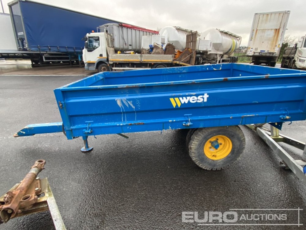 West 8' x 5' Single Axle Tipping Trailer - Farm trailer: picture 2 West 8' x 5' Single Axle Tipping Trailer - Farm trailer: picture 2