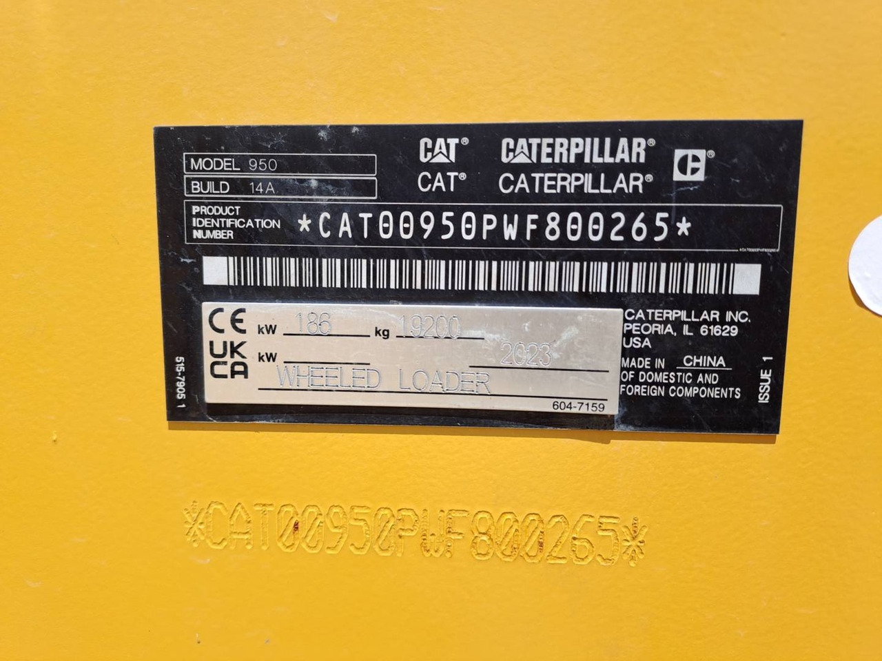 Wheel loader CAT 950: picture 6
