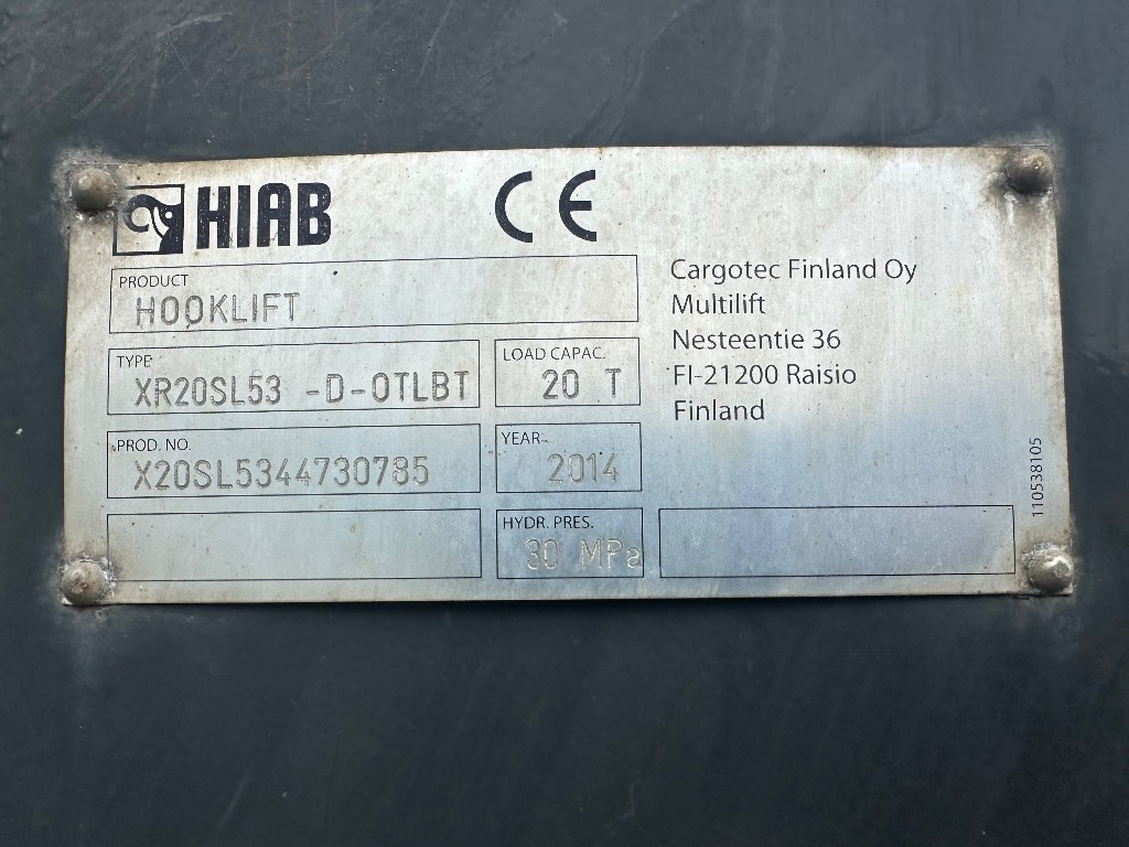 Hook lift truck Volvo FH13 540 6x2 Manuaali: picture 10
