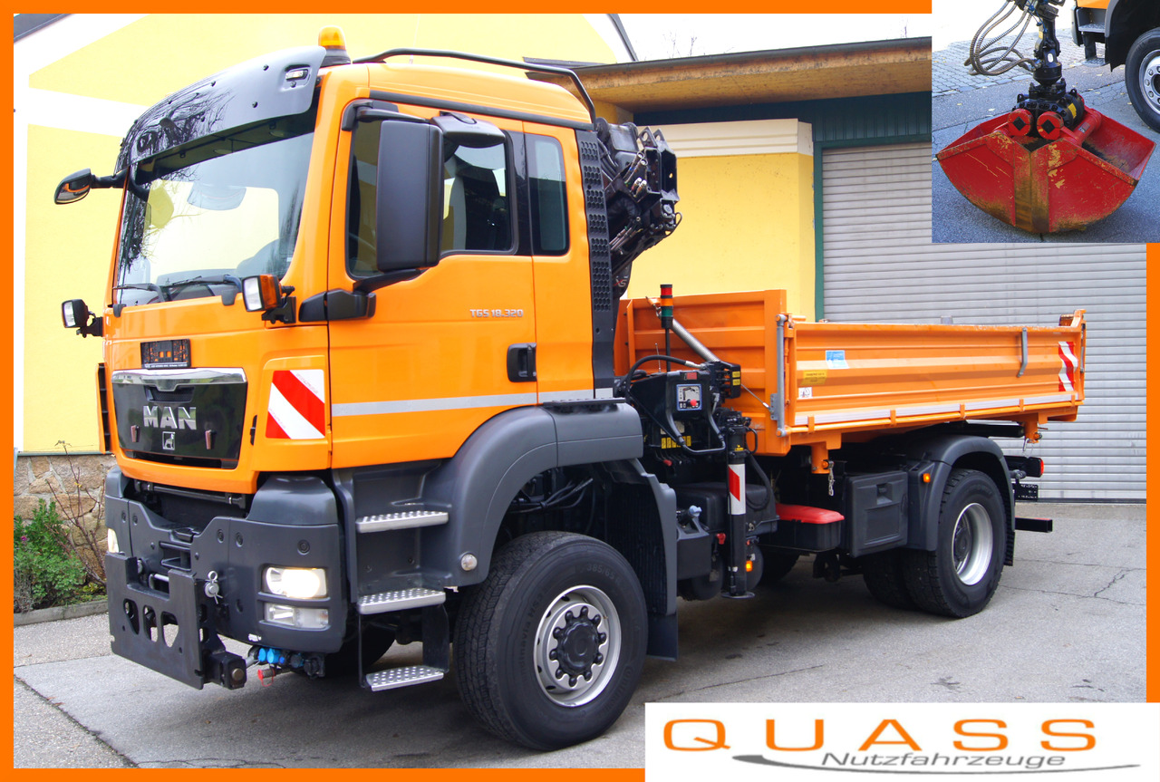 MAN TGS 18.320 BL 4x4 / HIAB 088 B-2 / Winterdienst - Snow removal vehicle: picture 1 MAN TGS 18.320 BL 4x4 / HIAB 088 B-2 / Winterdienst - Snow removal vehicle: picture 1