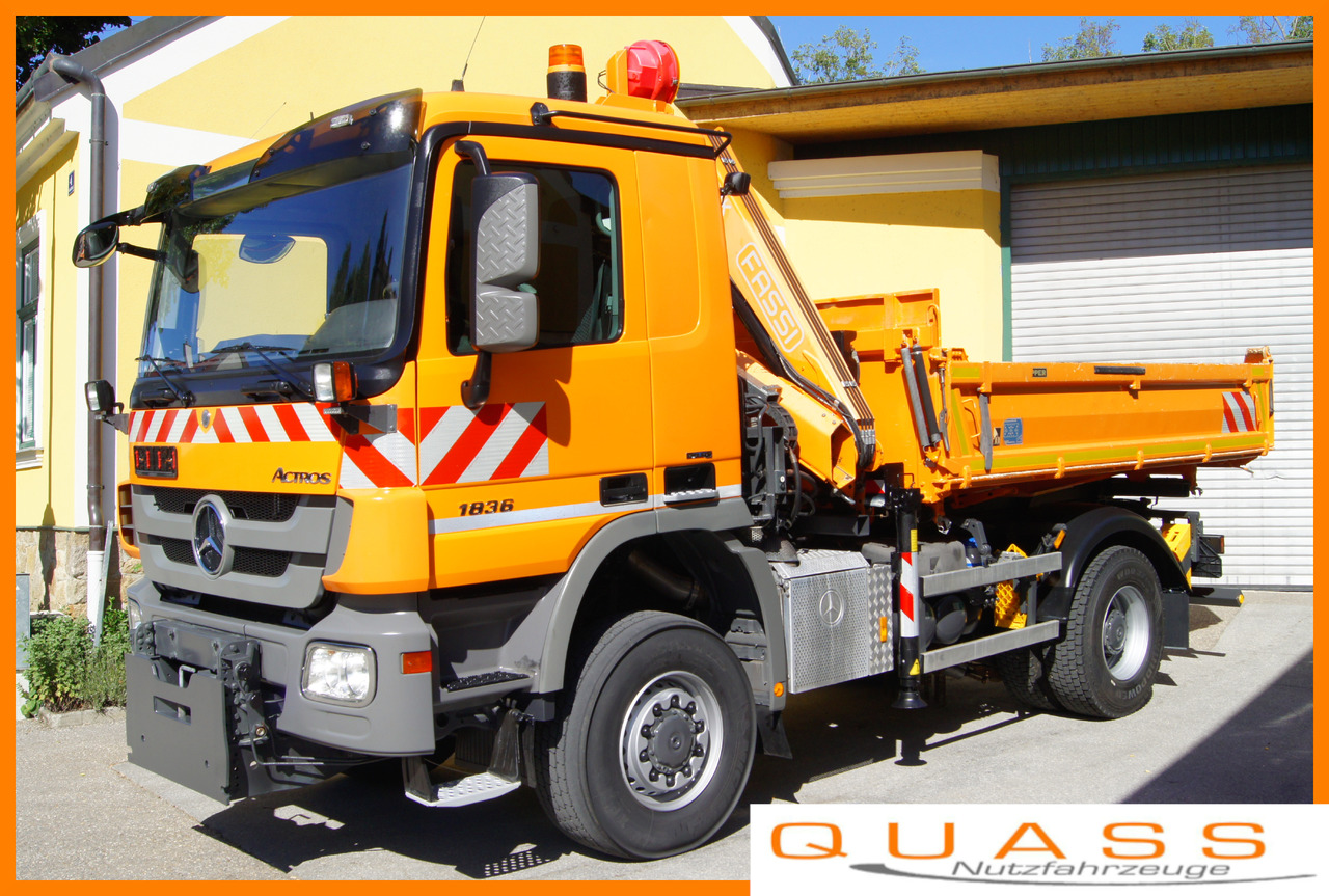 MERCEDES-BENZ ACTROS 1836 /4x4/TÜV/FASSI 110/MEILLER/Winterdienst/Wechselsystem - Snow removal vehicle: picture 1 MERCEDES-BENZ ACTROS 1836 /4x4/TÜV/FASSI 110/MEILLER/Winterdienst/Wechselsystem - Snow removal vehicle: picture 1