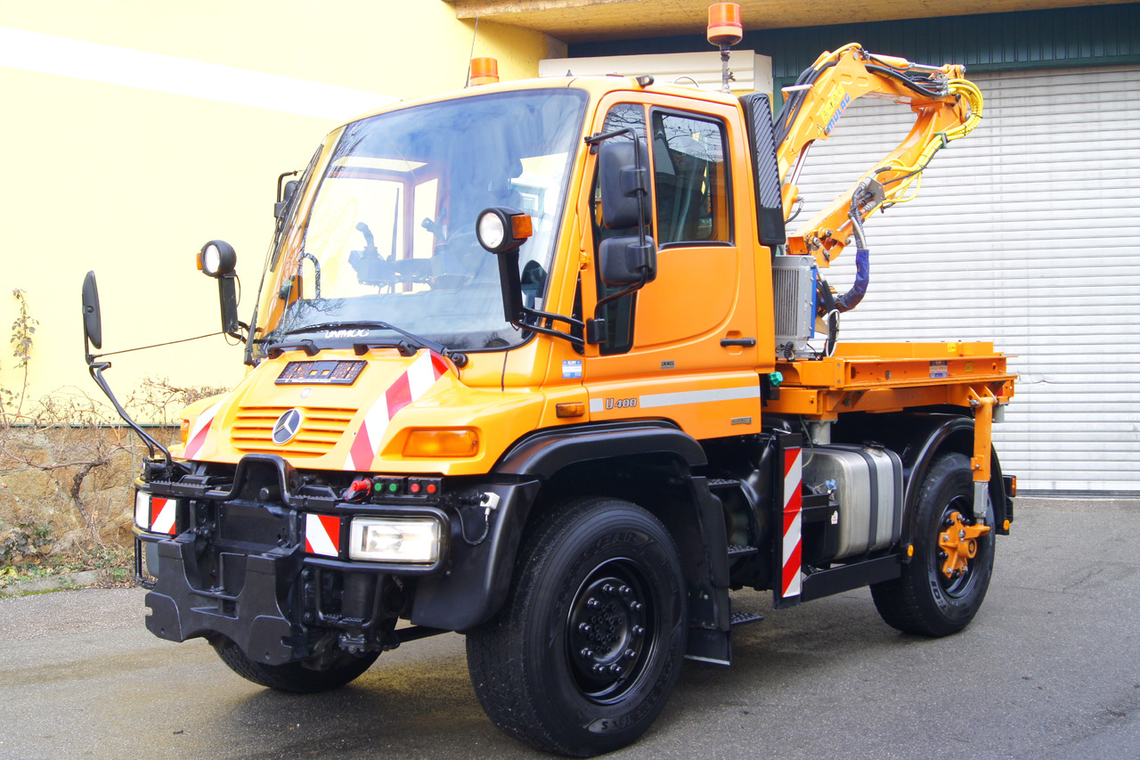 UNIMOG Unimog U 400/TÜV/Hydrostat/Mähtür +MULAG MHU 800 - Tipper: picture 2 UNIMOG Unimog U 400/TÜV/Hydrostat/Mähtür +MULAG MHU 800 - Tipper: picture 2