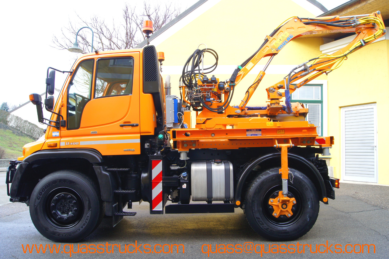 UNIMOG Unimog U 400/TÜV/Hydrostat/Mähtür +MULAG MHU 800 - Tipper: picture 3 UNIMOG Unimog U 400/TÜV/Hydrostat/Mähtür +MULAG MHU 800 - Tipper: picture 3
