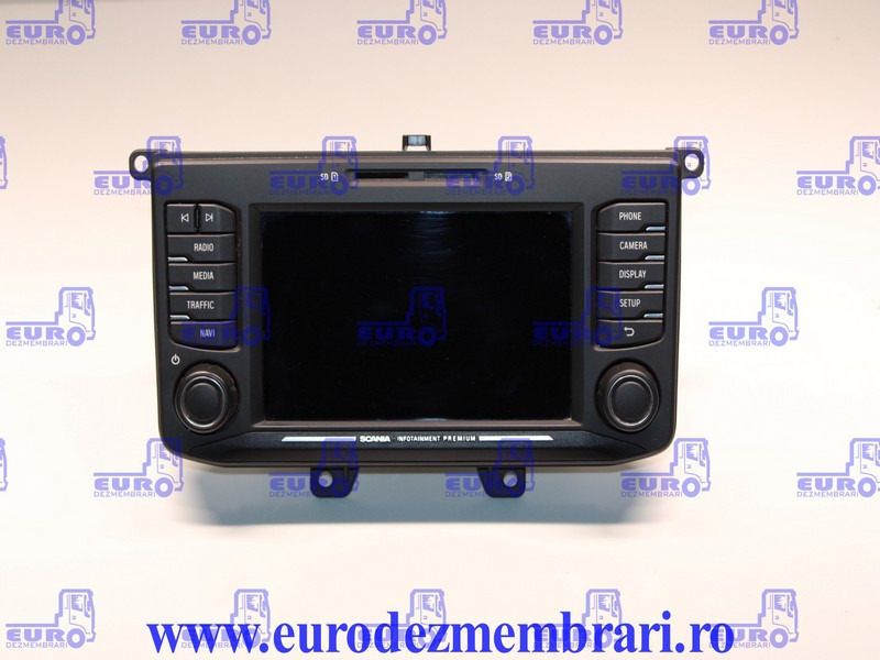 ELEMENT BORD UNITATE MULTIMEDIA SCANIA NGS 2583774, 2594721, 2735760, 2635711, 2783088, 2819278, 2819281 - Dashboard for Truck: picture 1 ELEMENT BORD UNITATE MULTIMEDIA SCANIA NGS 2583774, 2594721, 2735760, 2635711, 2783088, 2819278, 2819281 - Dashboard for Truck: picture 1