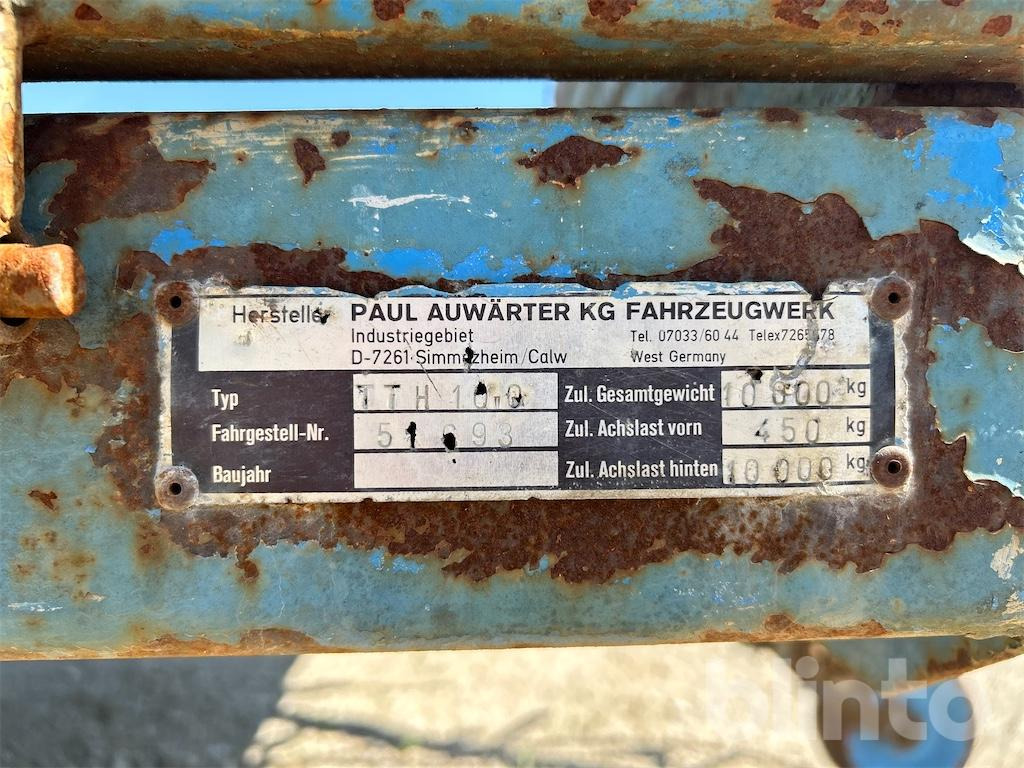 1986 Auwärter TTH109 - Low loader trailer: picture 5 1986 Auwärter TTH109 - Low loader trailer: picture 5